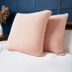 Large Microfleece Cushion, Blush