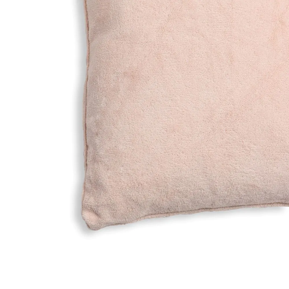 Large Microfleece Cushion, Blush - Image 3