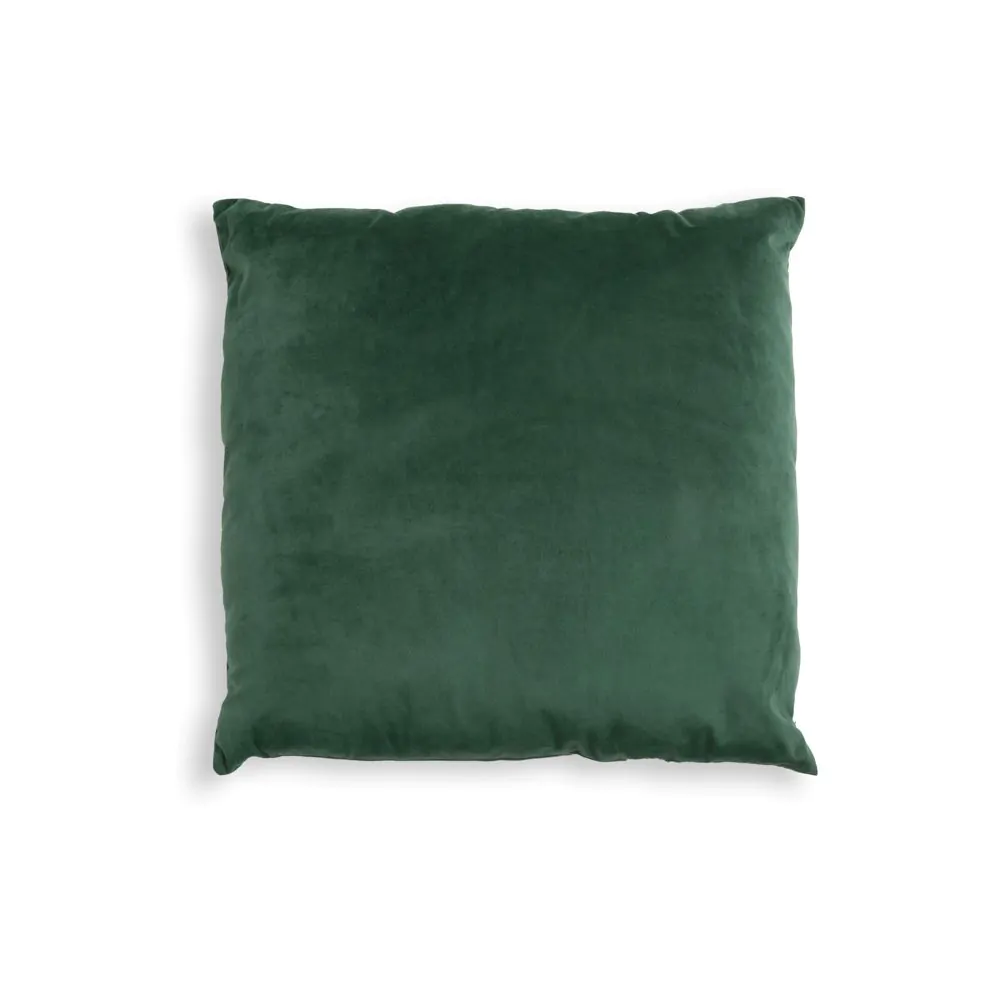 Large Velour Cushion, Green - Image 2