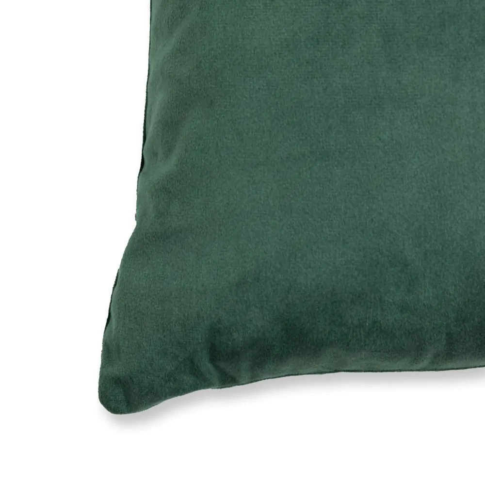 Large Velour Cushion, Green - Image 3
