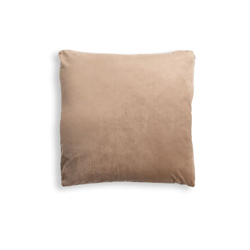 Large Velour Cushion, Natural - Image 2