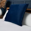 Large Velour Cushion, Navy