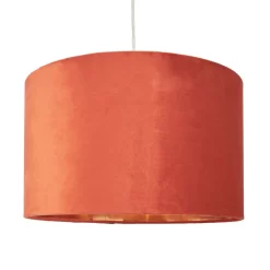 Large Velvet Easyfit Shade, Burnt Orange