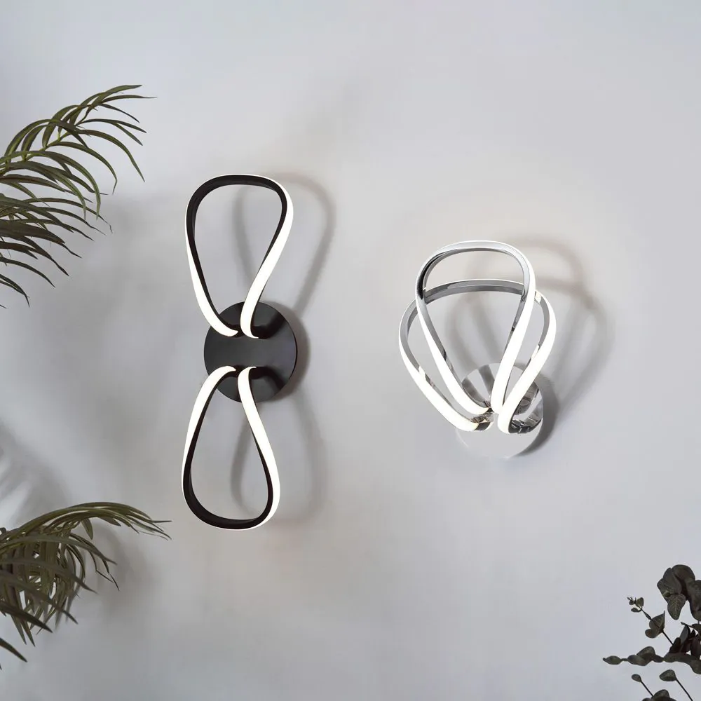 Alvar Petals LED Ceiling Or Wall Light, Black - Image 7