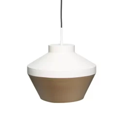 Lexi Ceiling Pendant, Ivory & Brass