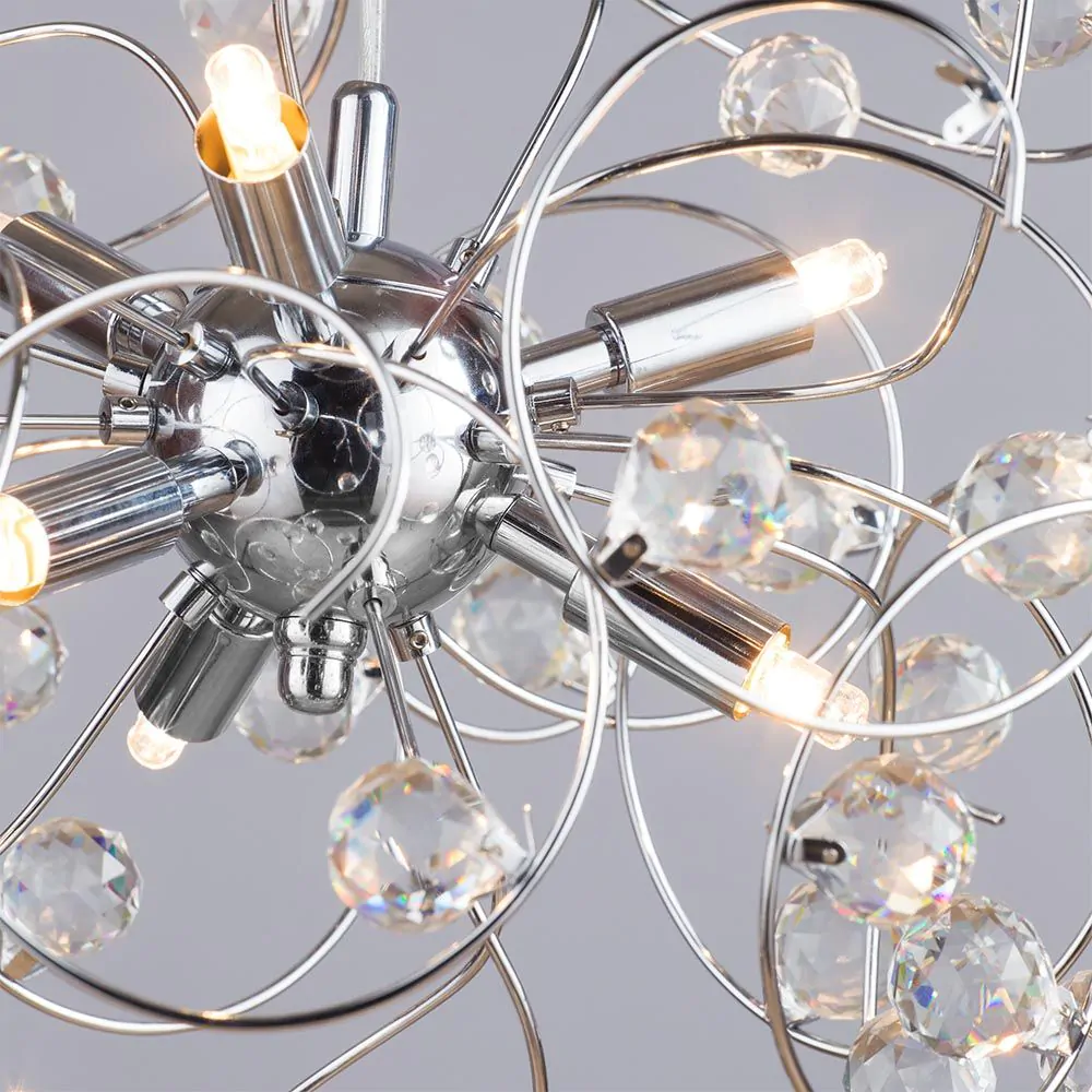 Lila Sputnik Ceiling Light, Chrome - Image 5