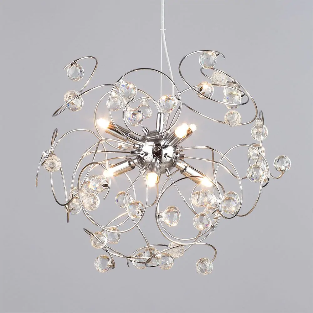 Lila Sputnik Ceiling Light, Chrome - Image 3