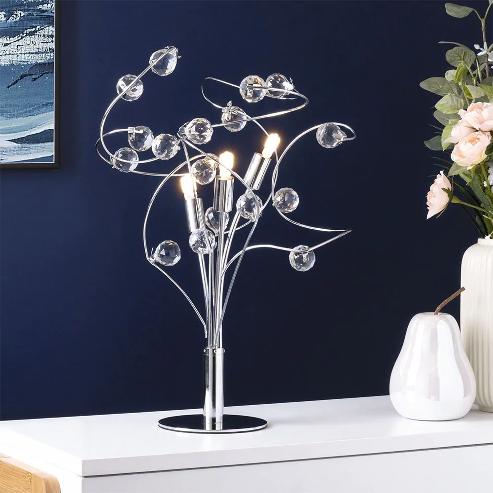 Lila Table Lamp, Chrome - Image 2