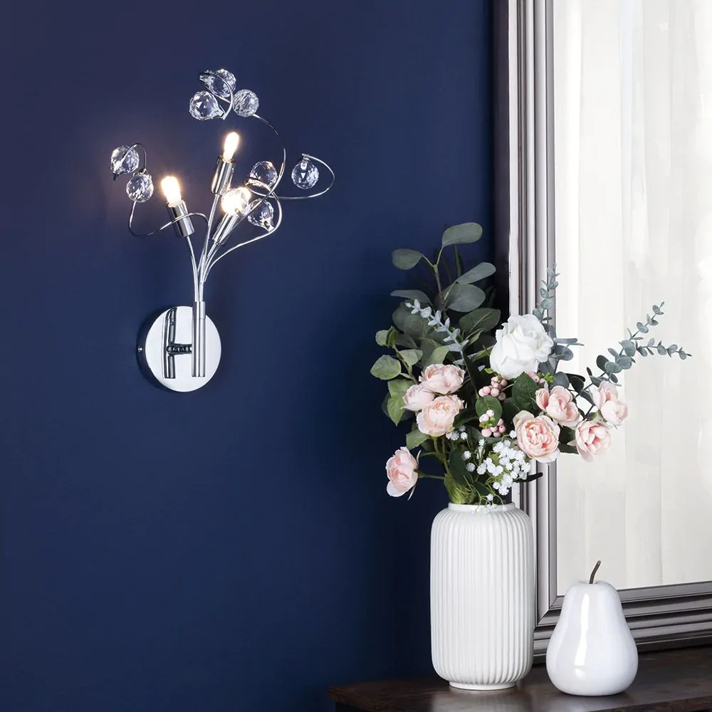 Lila Wall Light, Chrome - Image 2