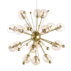 Lincoln Pendant Ceiling Light, Satin Brass