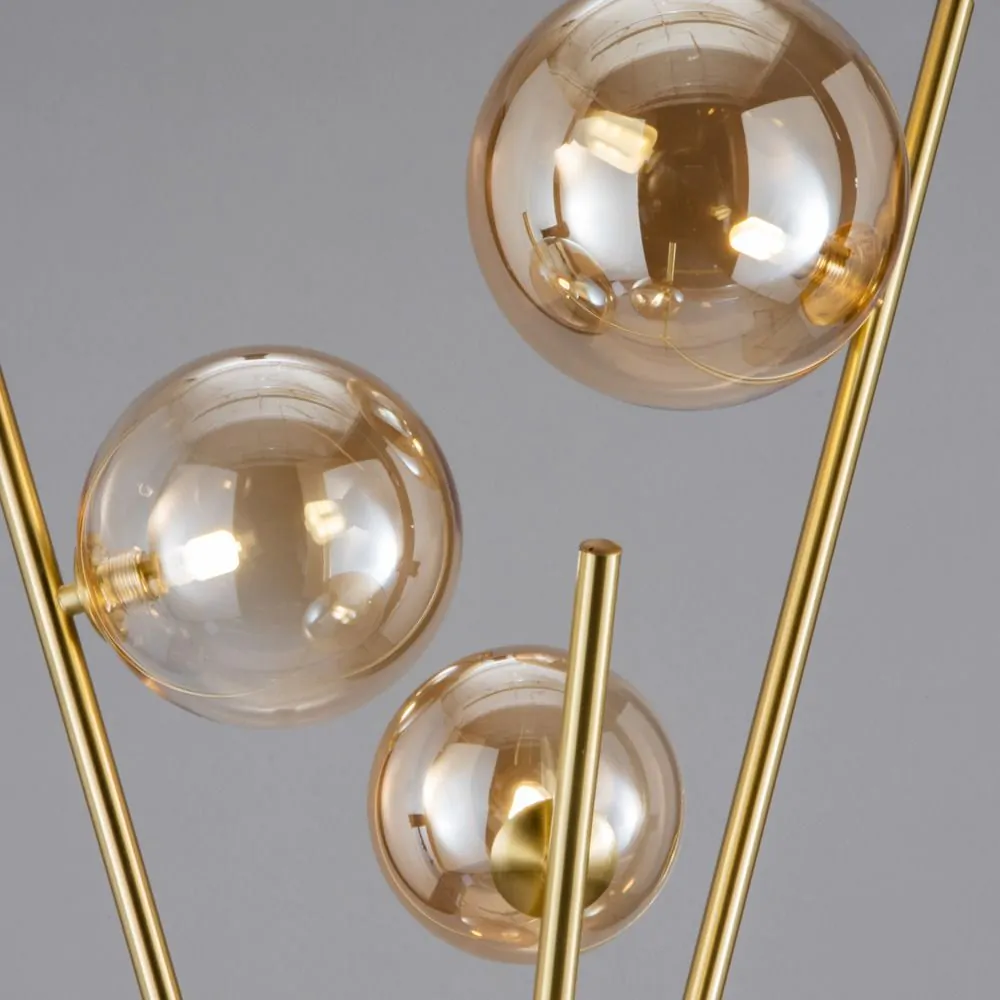 Lincoln Tripod Floor Lamp, Satin Brass - Image 5