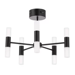 Lois 10 Light Semi Flush Ceiling Light, Black