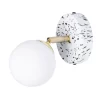 Lott Terrazzo Opal Ball Spotlight, Satin Brass
