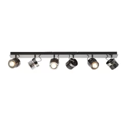 Lucas Ceiling Spotlight Bar, Black Chrome