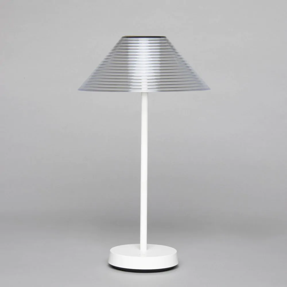 Lynx LED Rechargeable Outdoor Table Lamp, White - Image 4