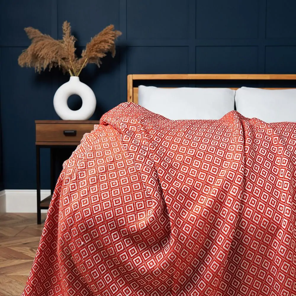 Manhattan Throw, Burnt Orange