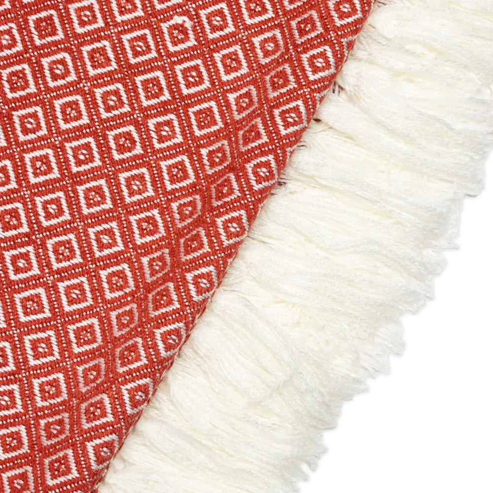 Manhattan Throw, Burnt Orange - Image 4
