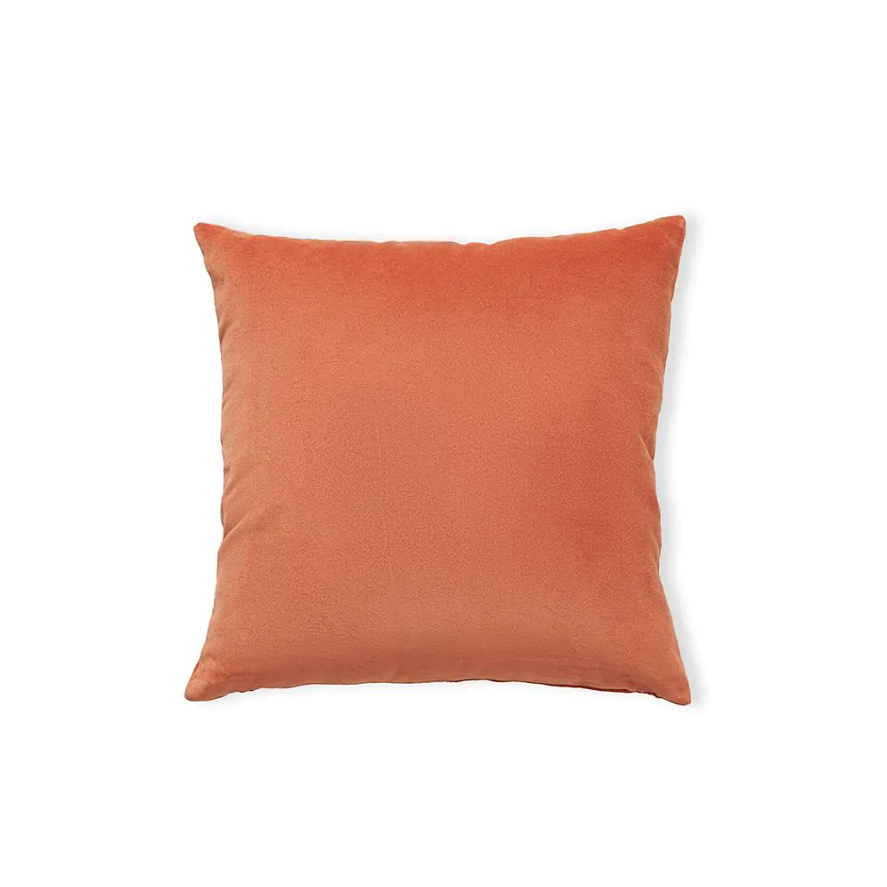 Matte Velvet Cushion, Terracotta - Image 2