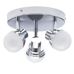 Maura Bathroom Spotlight Plate, Chrome