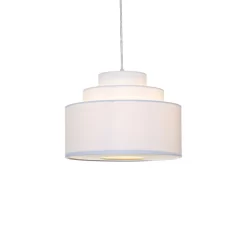 Meena 30cm Tiered Easyfit Shade, White