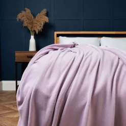 Microfleece Jumbo Throw, Heather
