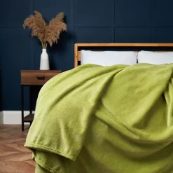 Microfleece Jumbo Throw, Sage