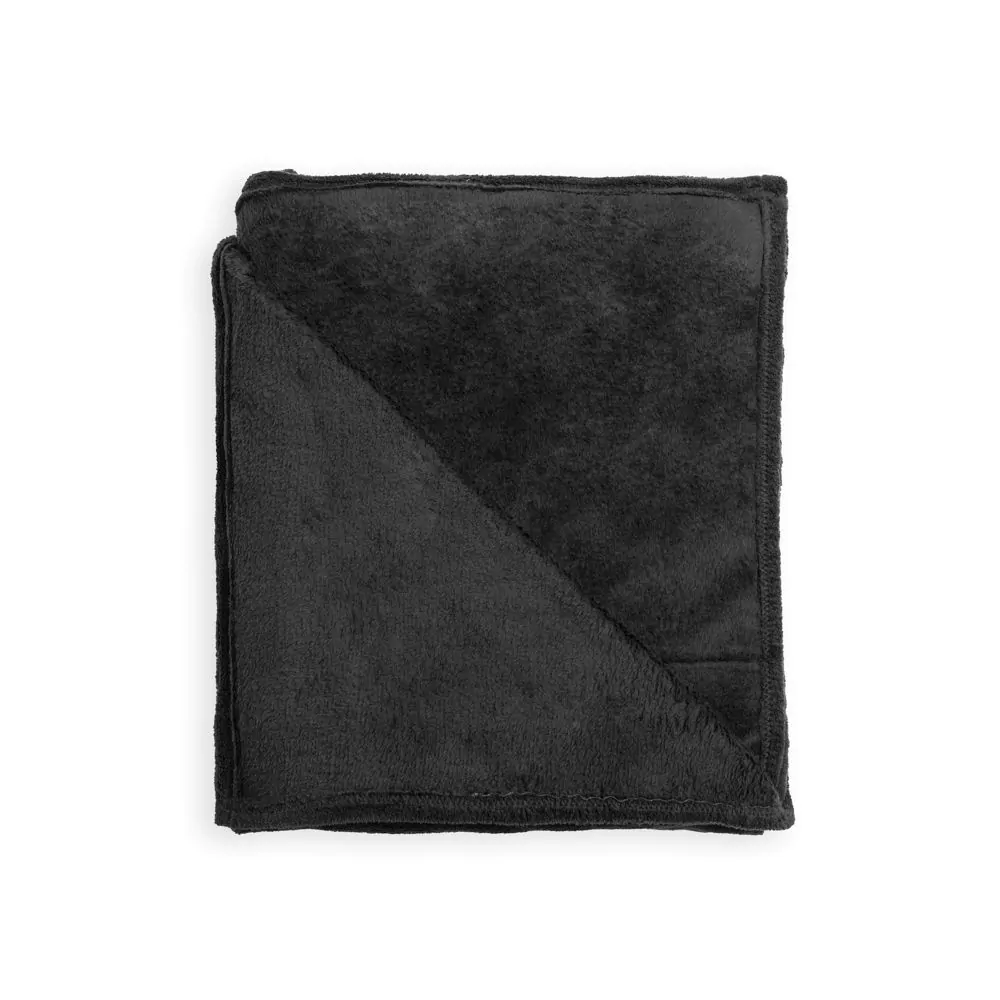 Microfleece Throw, Black - Image 2