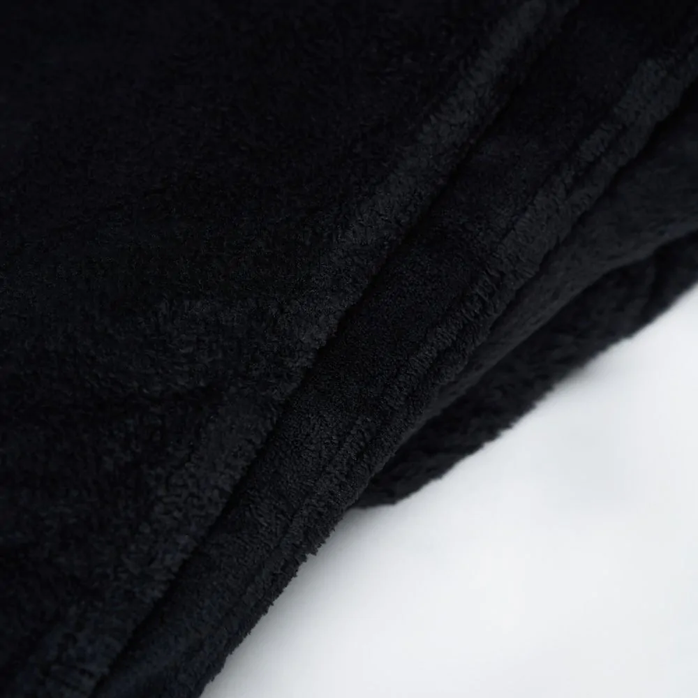 Microfleece Throw, Black - Image 4