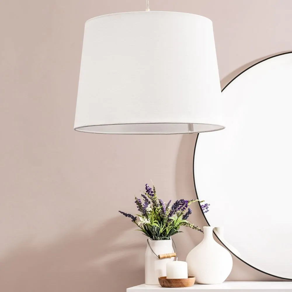 Mira 38cm Linen Easyfit Shade, Natural - Image 2