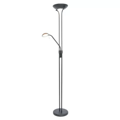 Mother And Child LED Floor Lamp, Satin Black