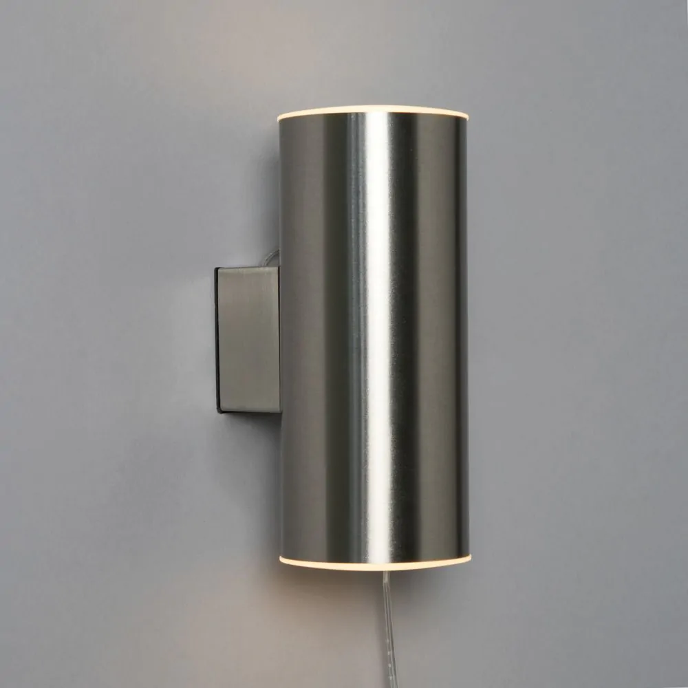 Namid LED Outdoor Solar Up And Down Wall Light, Stainless Steel - Image 3