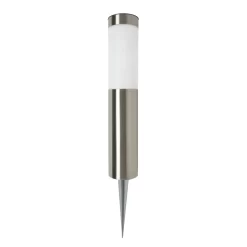 Nashi LED Outdoor Solar Ground Spike Light, Stainless Steel
