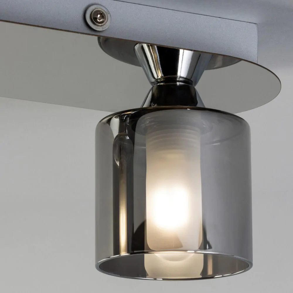 Noah Bathroom Flush Ceiling Bar, Chrome - Image 5