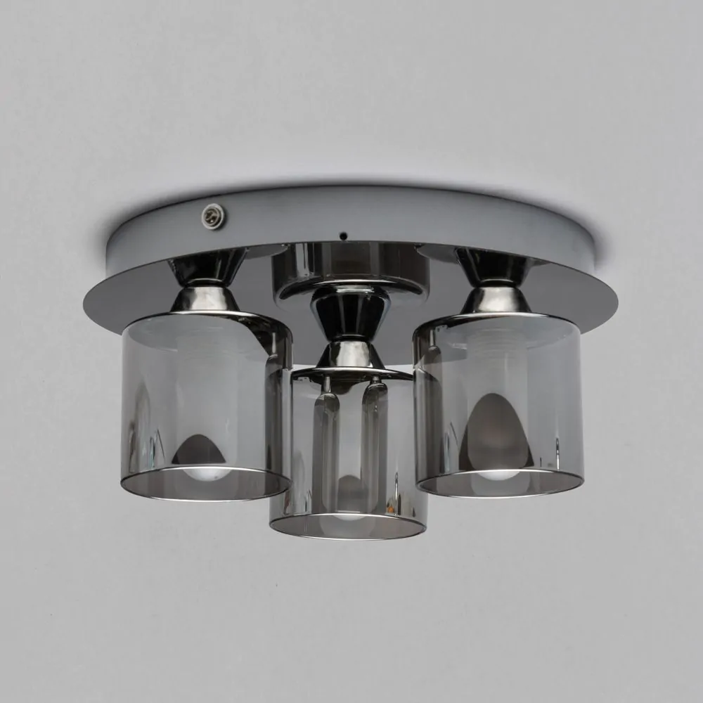Noah Bathroom Flush Ceiling Plate, Chrome - Image 4