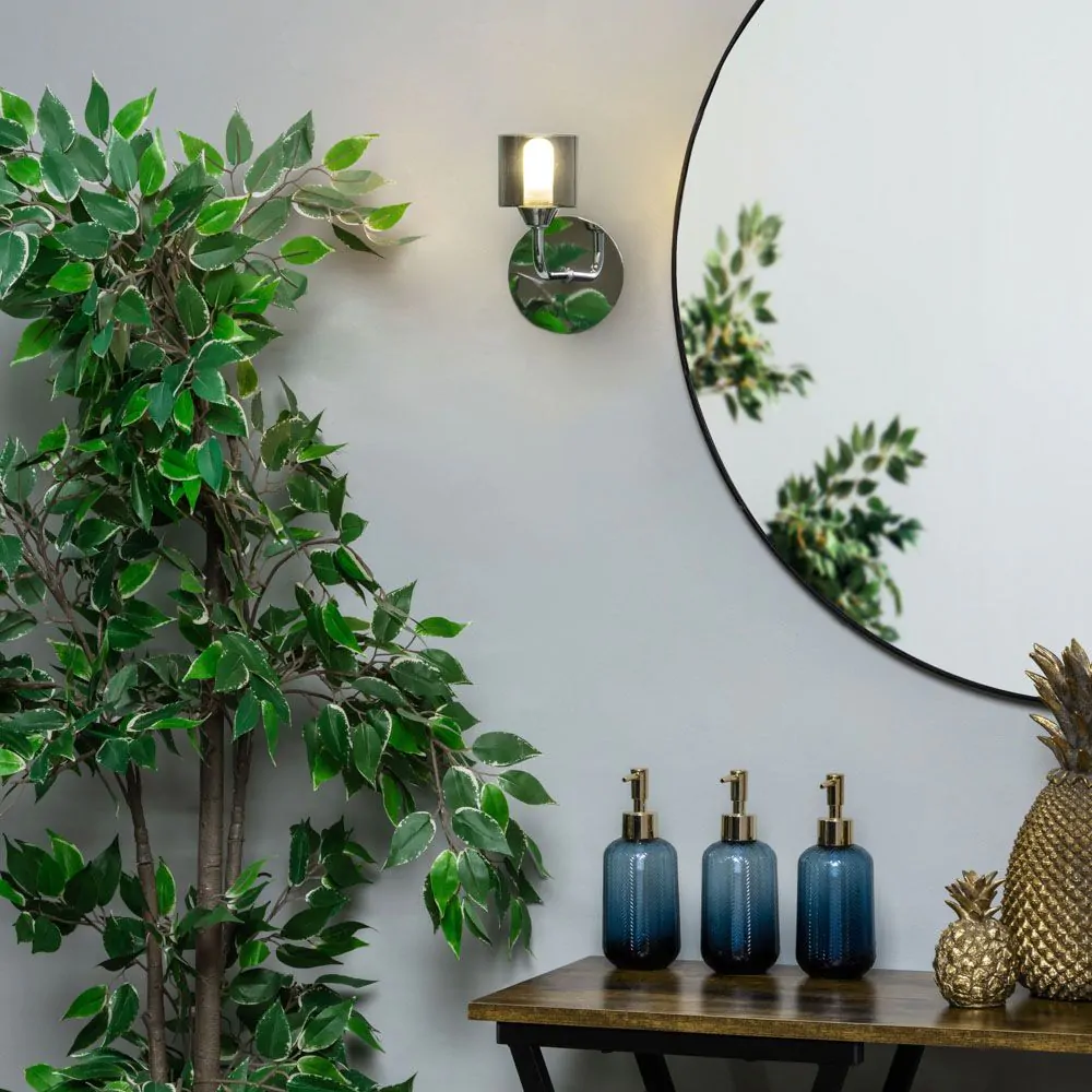 Noah Bathroom Wall Light, Chrome - Image 2