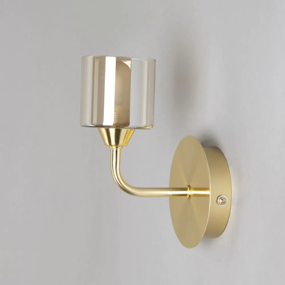 Noah Bathroom Wall Light, Satin Brass - Image 4