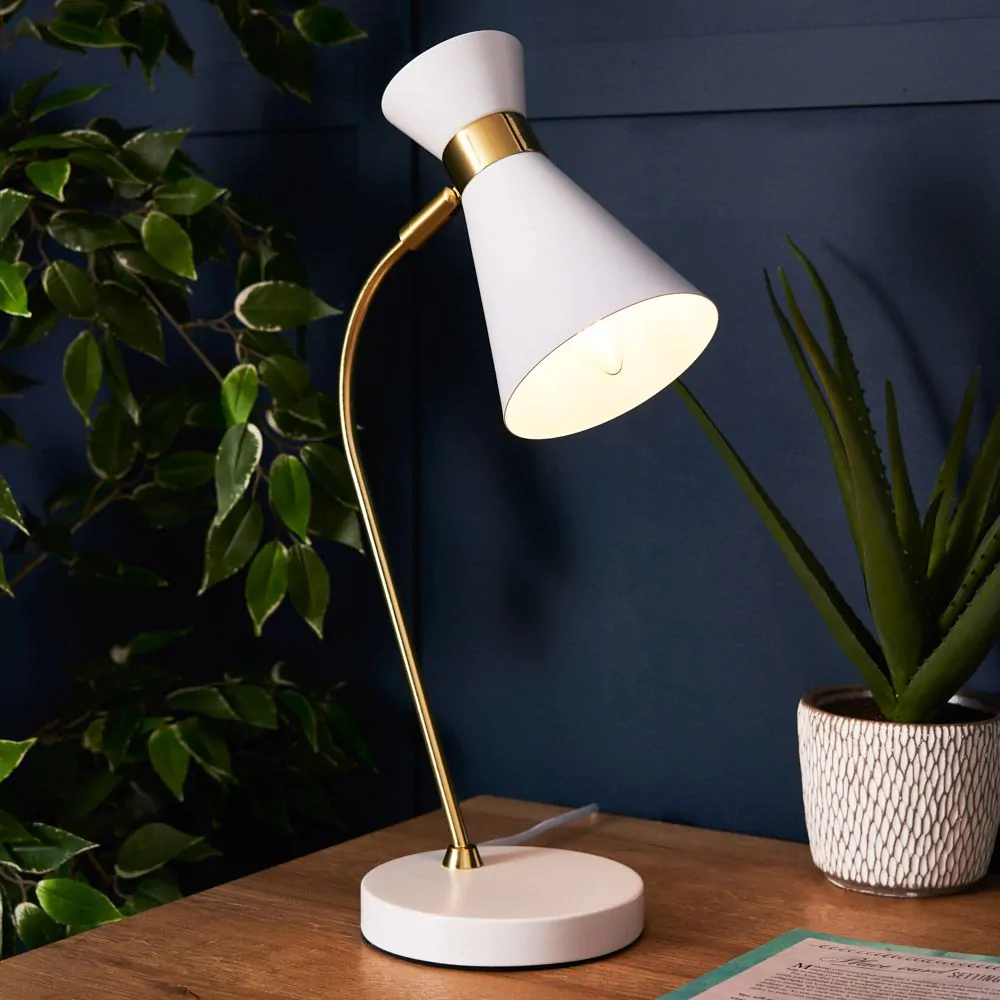 Olson Arc Task Table Lamp, White - Image 2