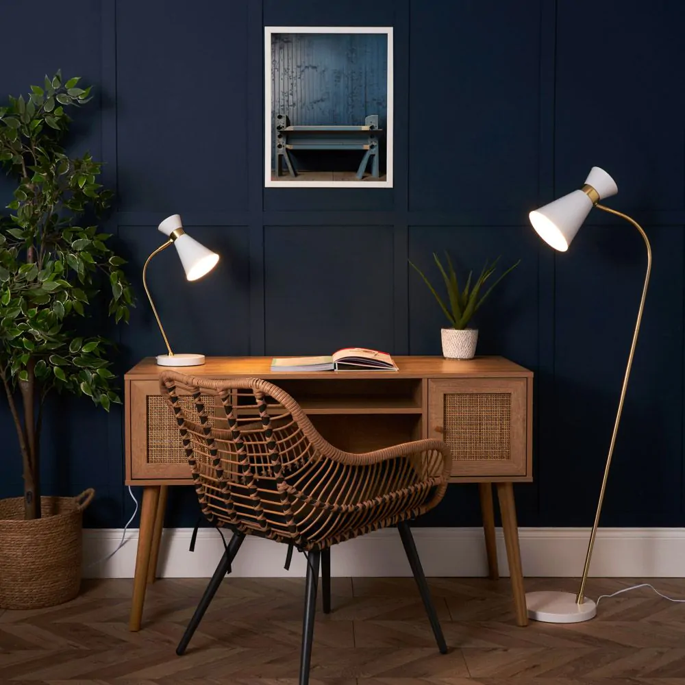 Olson Arc Task Table Lamp, White - Image 8