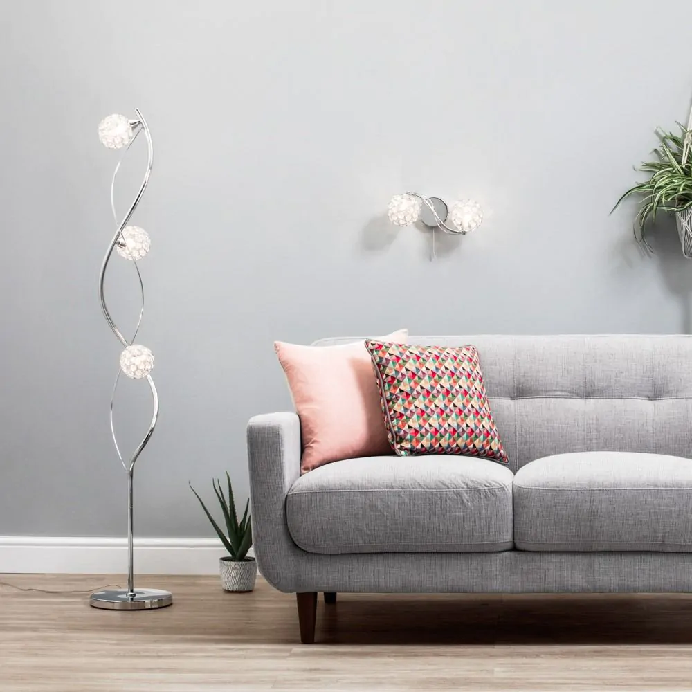 Orianna Floor Lamp, Chrome - Image 7