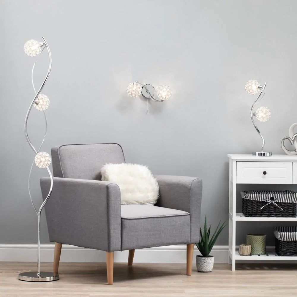 Orianna Floor Lamp, Chrome - Image 8