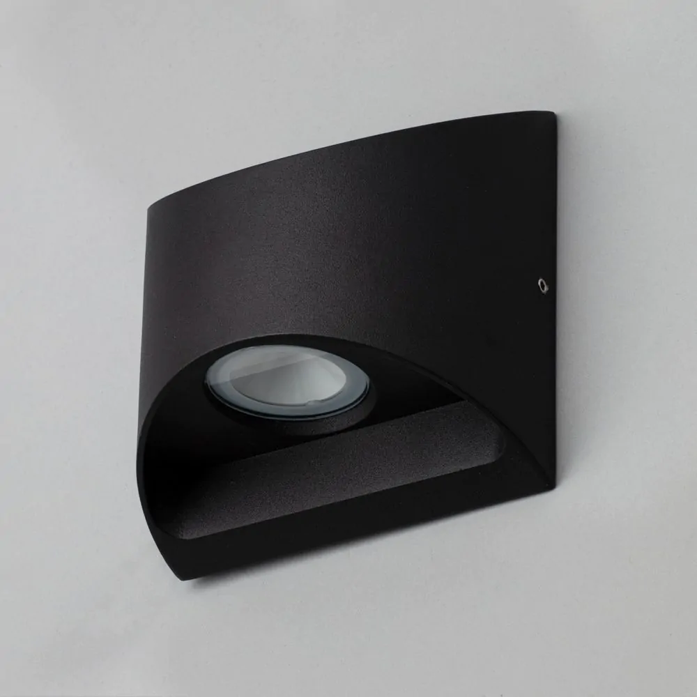 Oscar Outdoor LED Up And Down Wall Light, Black - Image 4