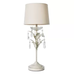 Paisley Table Lamp, Cream