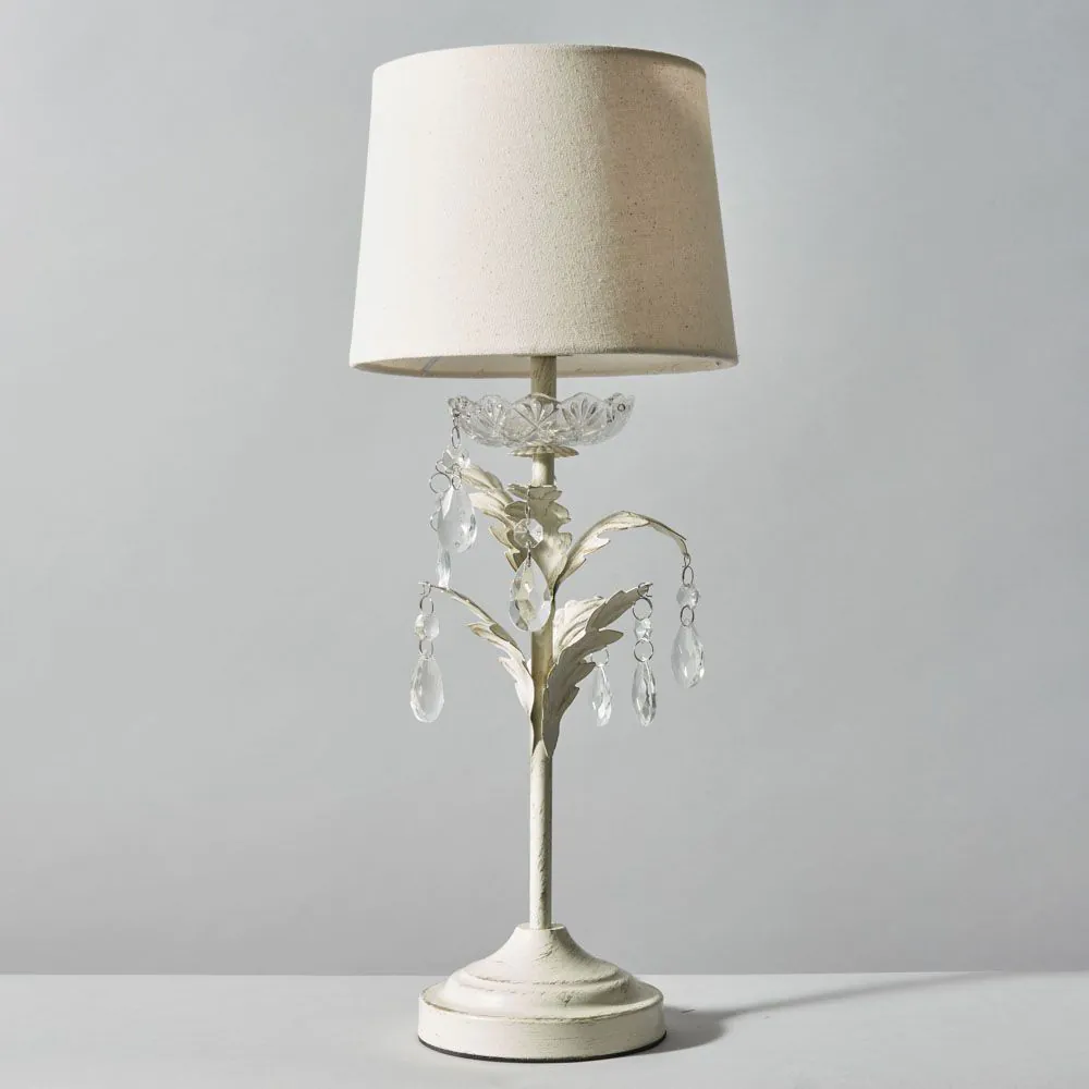 Paisley Table Lamp, Cream - Image 4