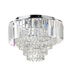 Paladina Flush Ceiling Light, Chrome