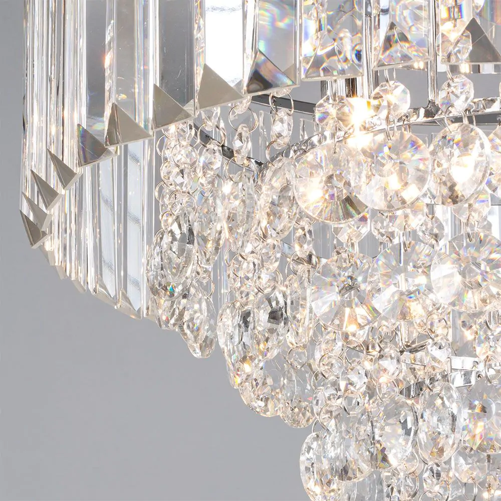 Paladina Flush Ceiling Light, Chrome - Image 5