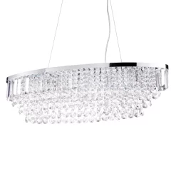 Paladina Oval Diner Pendant, Chrome