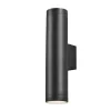 Polo Up And Down Outdoor Wall Light, Black