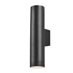 Polo Up And Down Outdoor Wall Light, Black