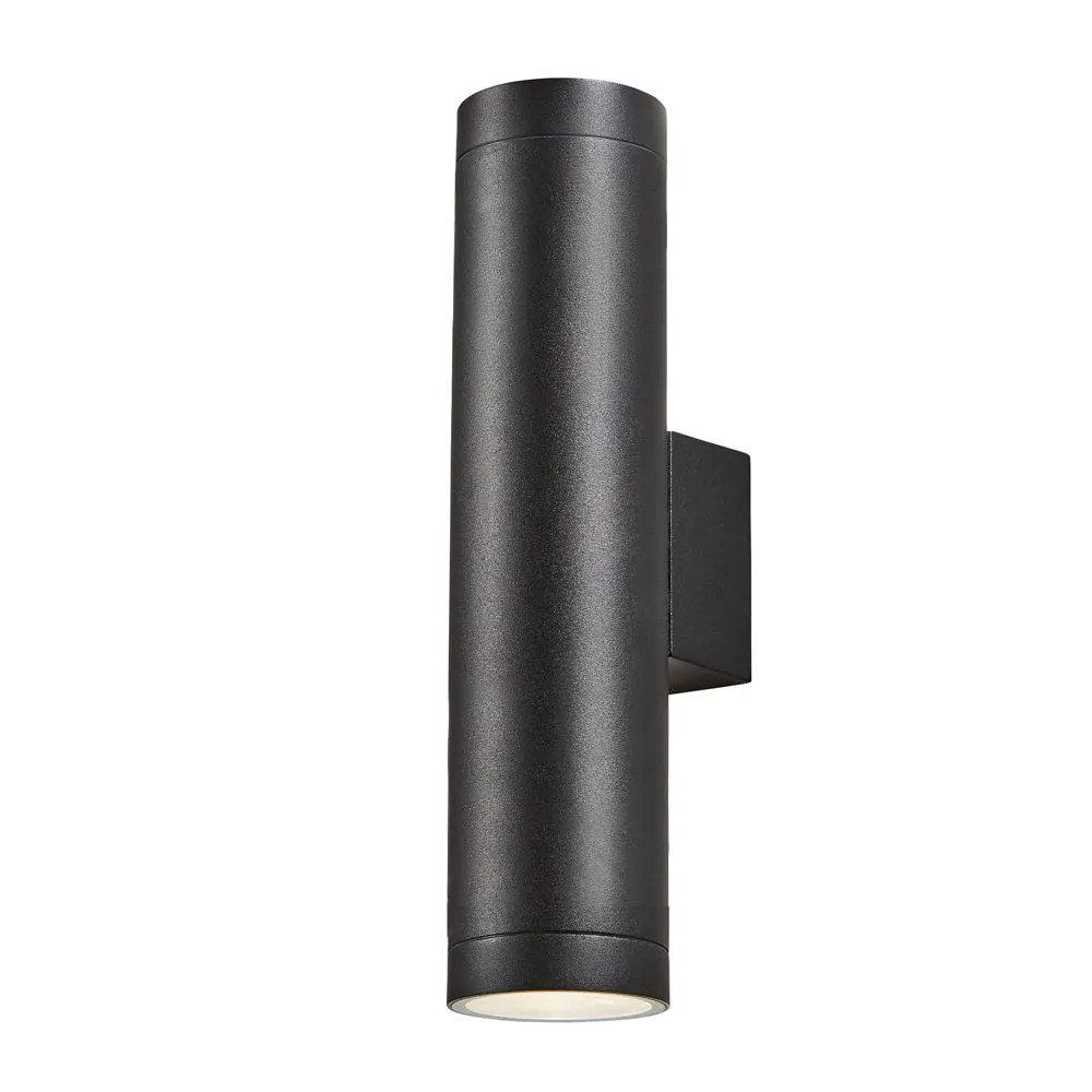 Polo Up And Down Outdoor Wall Light, Black