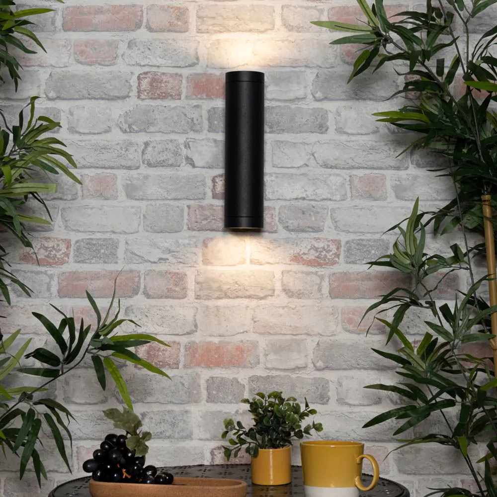 Polo Up And Down Outdoor Wall Light, Black - Image 2